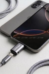 Lamelif iPhone 7 ve 14 Pro max arası ince uçlu Şarj aletini Yeni Nesil Type-c Girişe Çeviren Dönüştürücü Adaptör