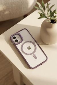 Lamelif iPhone 11 Standlı Simli Premium Telefon Kılıfı