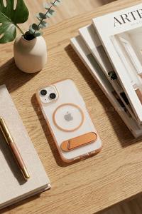 Lamelif iPhone 13/14 Premium Mona Standlı Magsafe Kılıf