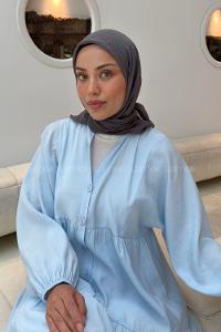 Lamelif Konfor Eşarp Füme