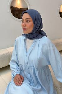 Lamelif Konfor Eşarp İndigo