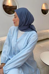 Lamelif Konfor Eşarp İndigo