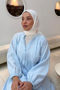 Lamelif Konfor Eşarp Kırık Beyaz