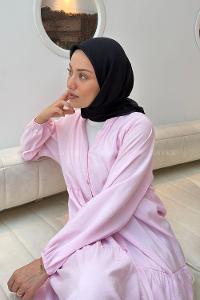 Lamelif Konfor Eşarp Siyah