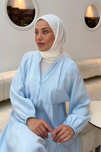 Lamelif Konfor Eşarp Kırık Beyaz
