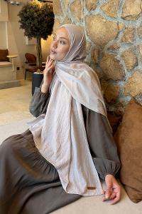 Lamelif Rami Şal Açık Vizon