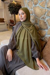 Lamelif Rami Şal Asker Yeşili