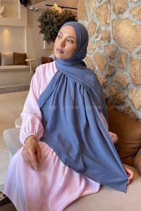 Lamelif Rami Şal Kot Mavisi