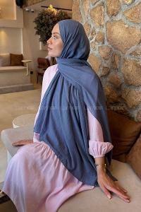 Lamelif Rami Şal Kot Mavisi