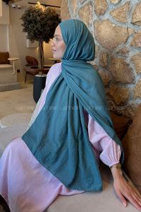 Lamelif Rami Şal Turkuaz