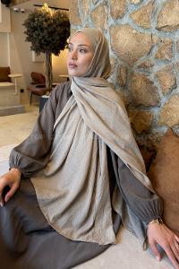 Lamelif Rami Şal Vizon