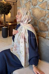 Lamelif Manolya Desen Lara Soft Şal Su Yeşili