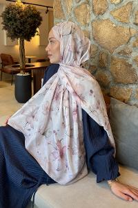 Lamelif Manolya Desen Lara Soft Şal Taş