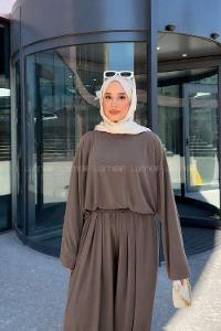 Soil Crew Neck Long Arm Oysho Regular Trousers Comfortable Suit