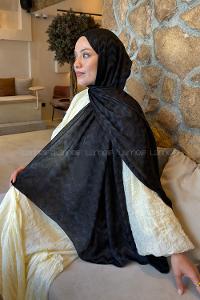 Black Cotton Fabric Viscose Fabric Printed Shawl