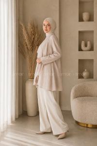 Stone Shirt Collar Linen Tunic