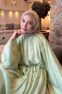 Stone Cotton Fabric Striped Straight Printed Scarf