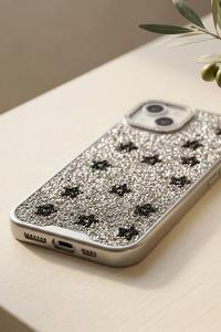 Lamelif iPhone 13/14 Savaroski Elmas Taşlı Telefon Kılıfı