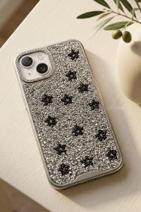 Lamelif iPhone 15 Savaroski Elmas Taşlı Telefon Kılıfı