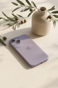 Lamelif İphone 15 Mat Kendinden Lensli Telefon Kılıfı