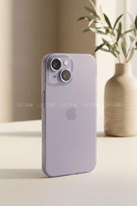 Lamelif İphone 15 Mat Kendinden Lensli Telefon Kılıfı