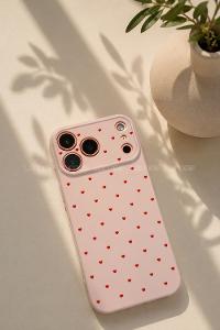 Lamelif İphone 17 Pro Max Kalpli Telefon Kılıfı