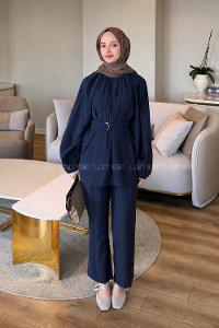Lamelif Modal Takım Lacivert