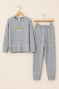 Lamelif Raporlu İnterlok Perfection Baskılı Penye Pijama Seti