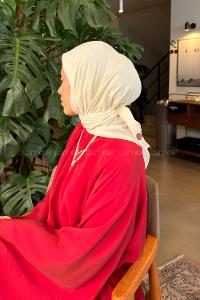 Lamelif Bambu Eşarp Ekru