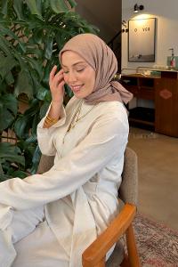 Lamelif Bambu Eşarp Karamel