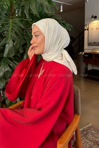 Lamelif Bambu Eşarp Krem