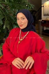 Lamelif Organik Premium Eşarp Lacivert