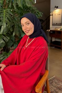 Lamelif Organik Premium Eşarp Lacivert