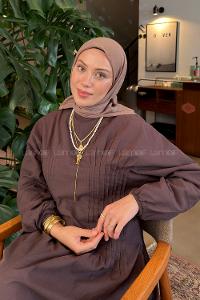 Lamelif Organik Premium Eşarp Toprak