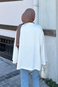 Ecru Crew Neck Modal Oysho Tunic