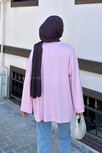 Pink Crew Neck Modal Oysho Tunic