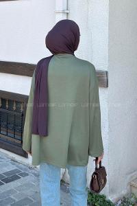 Lamelif Oysho Modal Basic Tunik  Haki