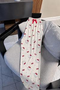 Lamelif Milan Kumaş Hello Kitty Desenli Pijama Altı