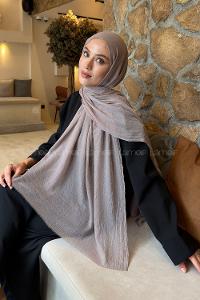 Lamelif  Konfor  Şal Koyu Vizon