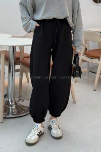 Lamelif Önü Çıma Detaylı Oversize Eşofman Siyah