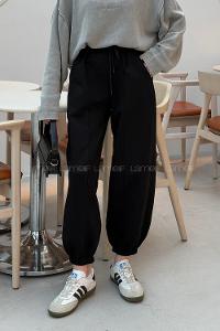 Lamelif Önü Çıma Detaylı Oversize Eşofman Siyah