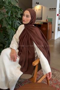 Lamelif Rami Şal Çikolata Kahve