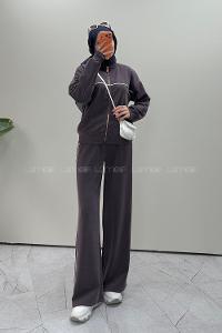 Plum Neckband Long Arm Modal Oysho Regular Trousers Comfortable Suit