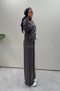 Plum Neckband Long Arm Modal Oysho Regular Trousers Comfortable Suit