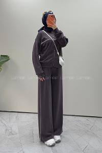 Plum Neckband Long Arm Modal Oysho Regular Trousers Comfortable Suit