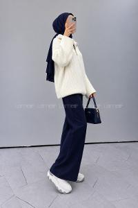 Ecru Turtle Neck Long Arm Jumper