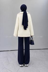 Ecru Turtle Neck Long Arm Jumper