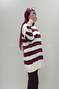 Ecru Crew Neck Long Arm Jumper