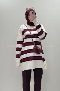 Ecru Crew Neck Long Arm Jumper