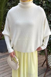 Ecru Turtle Neck Long Arm Jumper